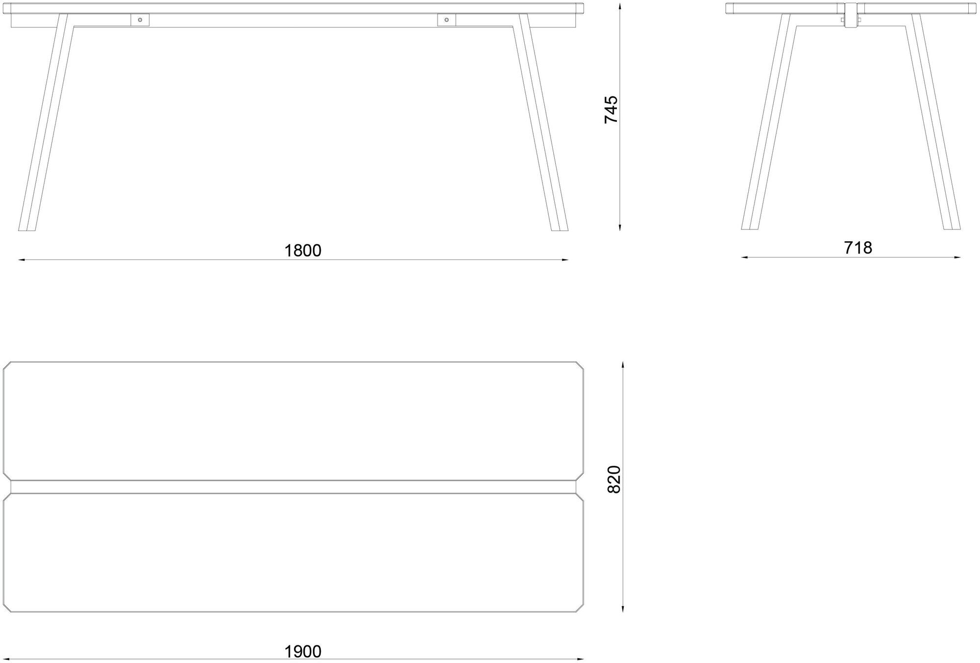 Askia Скамейка из дуба Myway 1.c05.ok - Вид №11