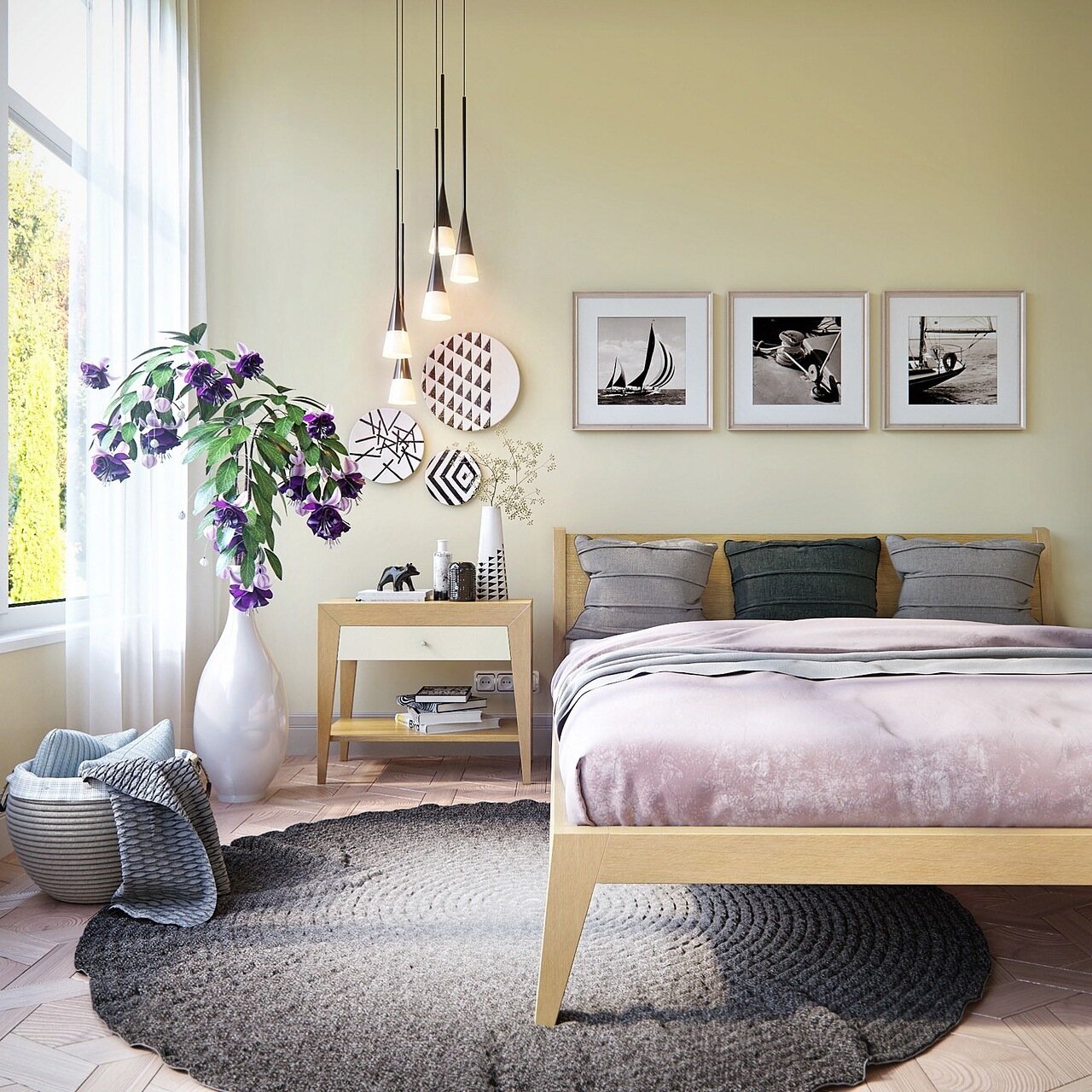 Кровать двуспальная 160x200 светло-коричневая Fly BRAGIN DESIGN ДИЗАЙНЕРСКИЕ 256386 Бежевый  - Вид №2