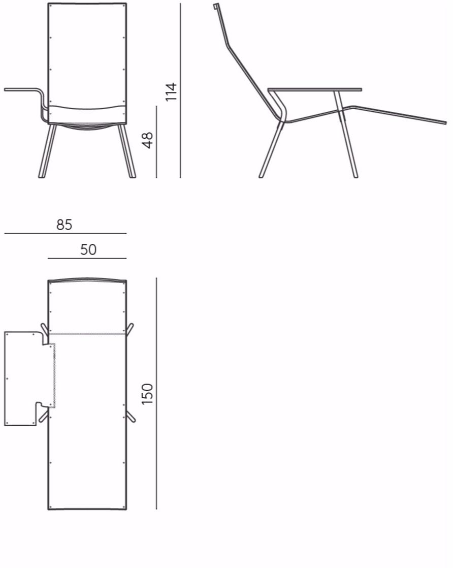 DE PADOVA Шезлонг из кожи sun-id-1459359 - Вид №6