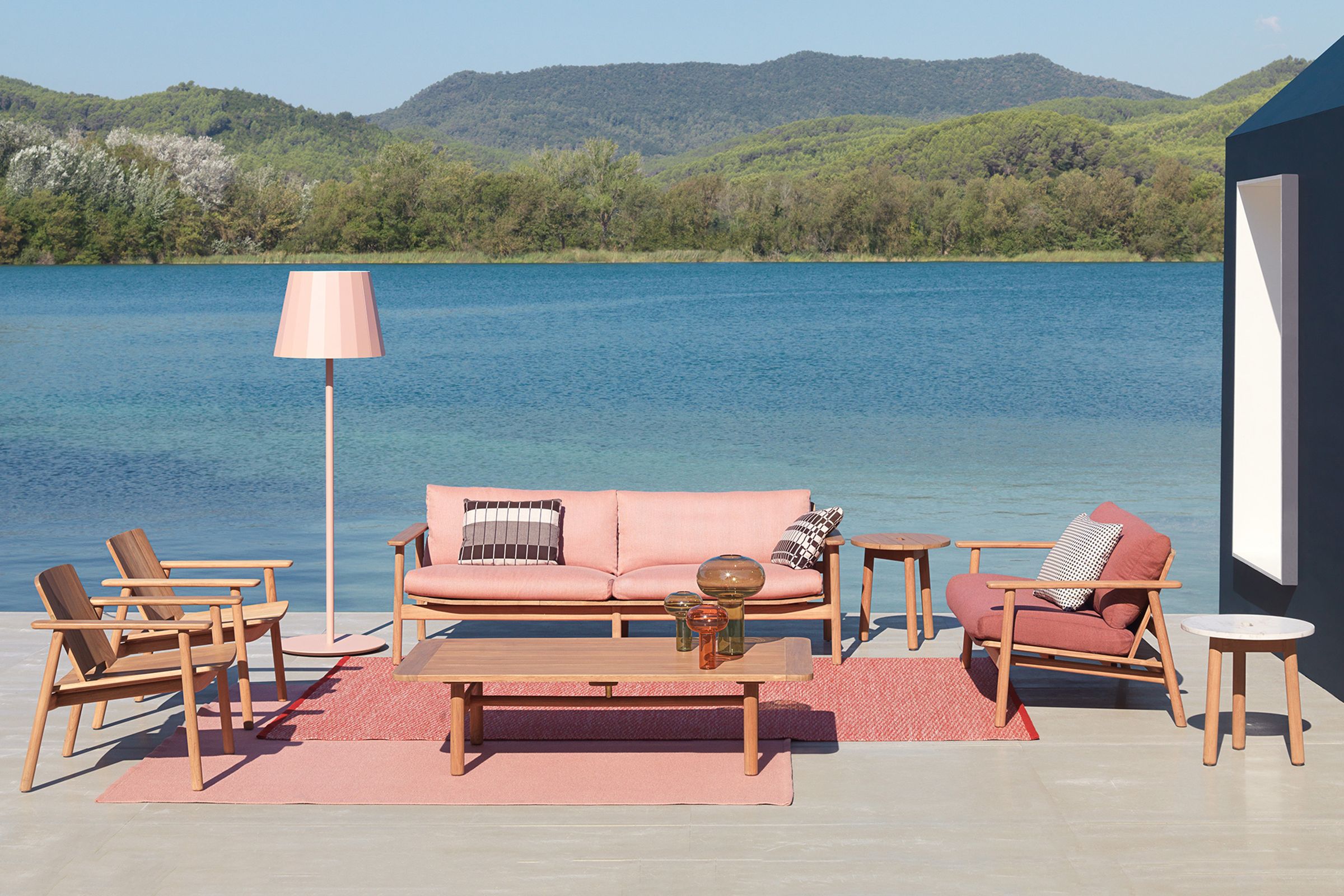 Низкий прямоугольный стол из тикового дерева Kettal ARCH-00002064 - Вид №1