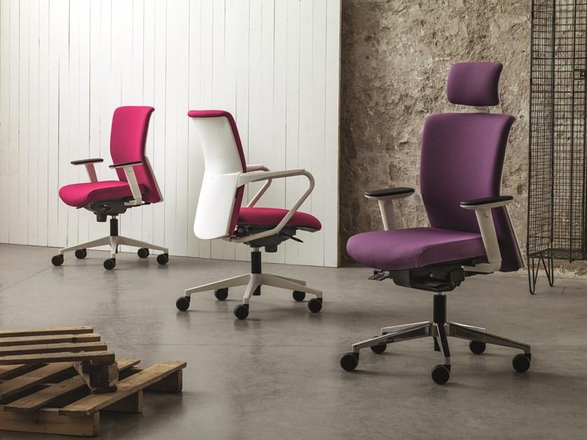 VAGHI Вращающееся кресло из ткани с подлокотниками из полиамида Morea comfort Cmpk - cmsk - Вид №3