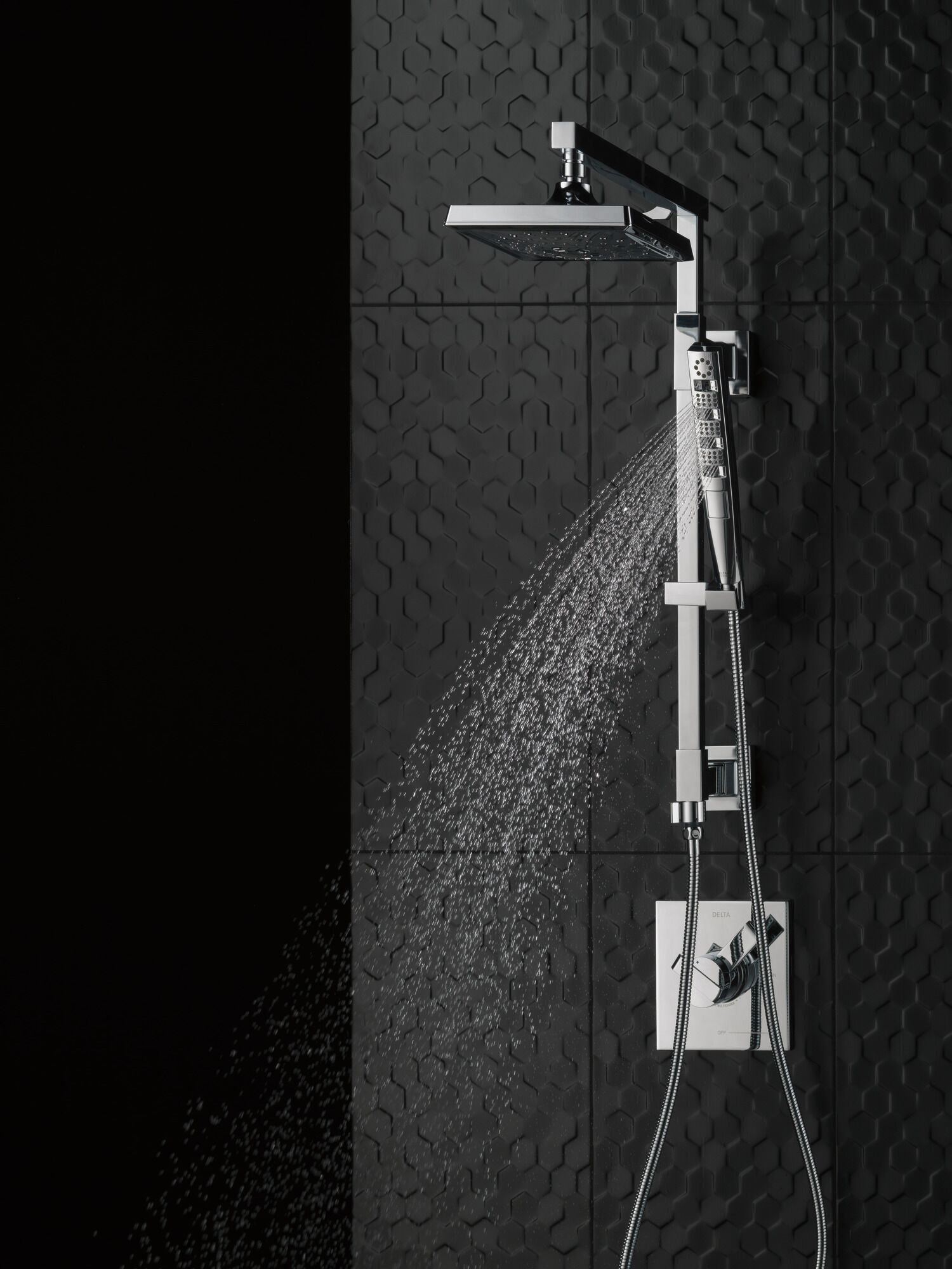 59140-SS-PK H2Okinetic® Ручной душ с 4 режимами Delta Faucet Universal Showering Нержавеющая сталь  - Вид №6