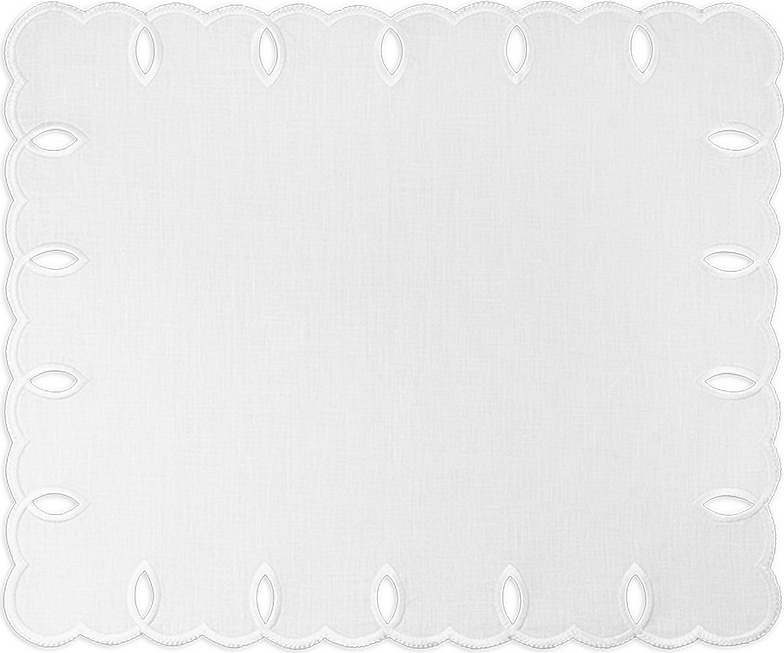 10677598 Truffle Bee Набор плейсматов прямоугольных Truffle Bee Etretat 39х47см, 2шт, белый, лен Ткань 