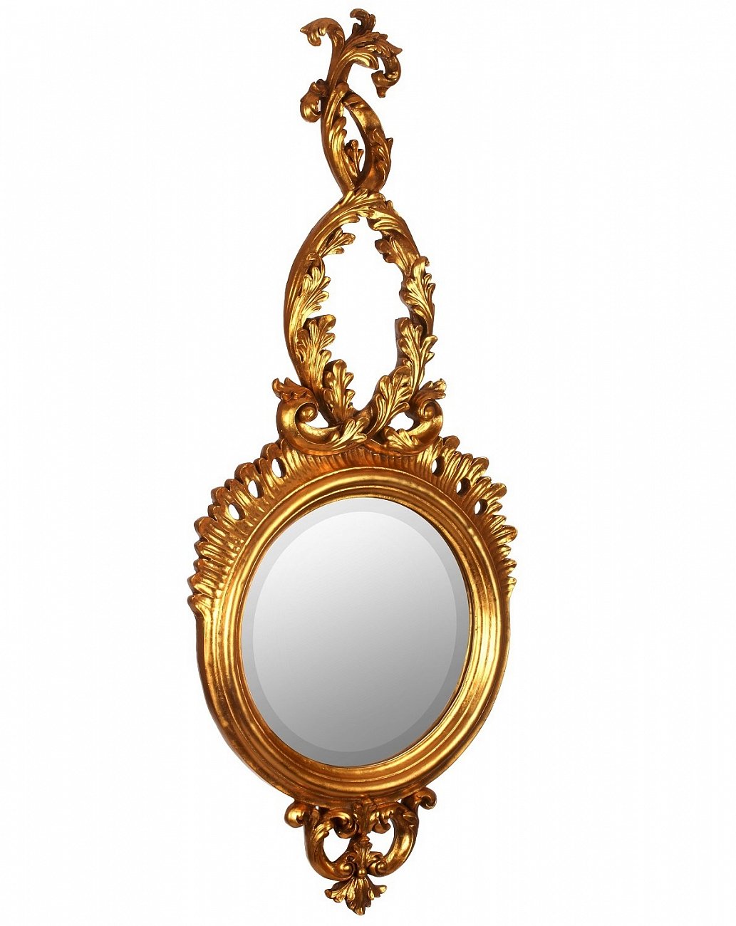 Зеркало настенное 110х47 см античное золото Liana Gold ART-ZERKALO ДИЗАЙНЕРСКИЕ 00-3884108 Зеркальный;золото  - Вид №1