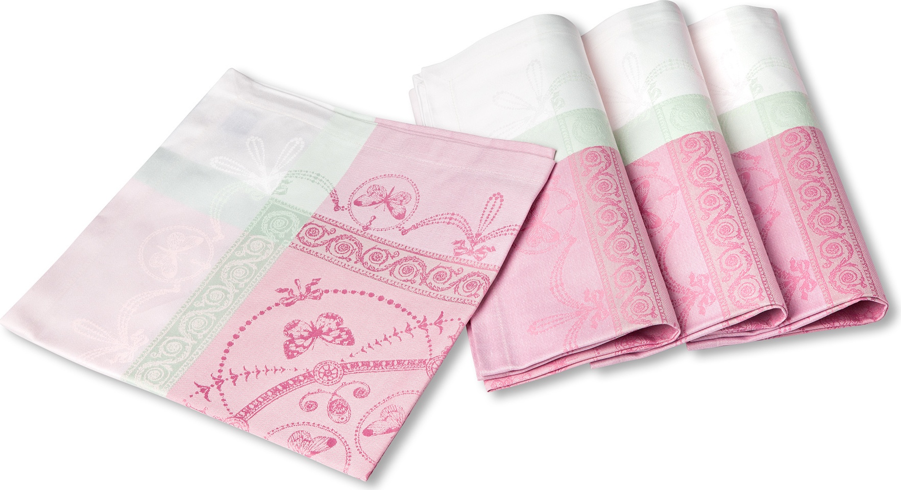 10549258 Garnier-Thiebaut Набор из 4 салфеток 54х54см "Евгения" Ткань 