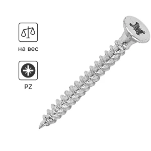 Саморезы универсальные DILWIS 3x30 мм с оцинковкой 89384724