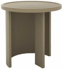 ANA ROQUE INTERIORS Высокий круглый лакированный деревянный журнальный столик Urban