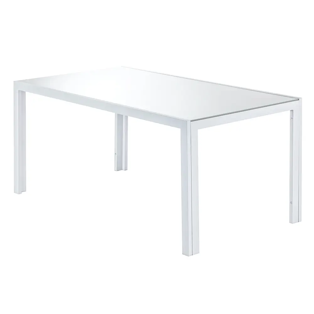 Стол садовый Naterial Lyra Fix 160х90х75 см алюминий/стекло белый STLM-2030526 - Вид №1