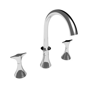 TCSP403DPB Смеситель для раковины с тремя выпускными отверстиями на палубе Spitfire Thomas Crapper