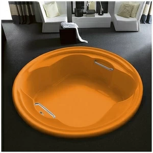 Ванна Gruppo treesse Perla V6691-O оранжевая круглая большая свободностоящая