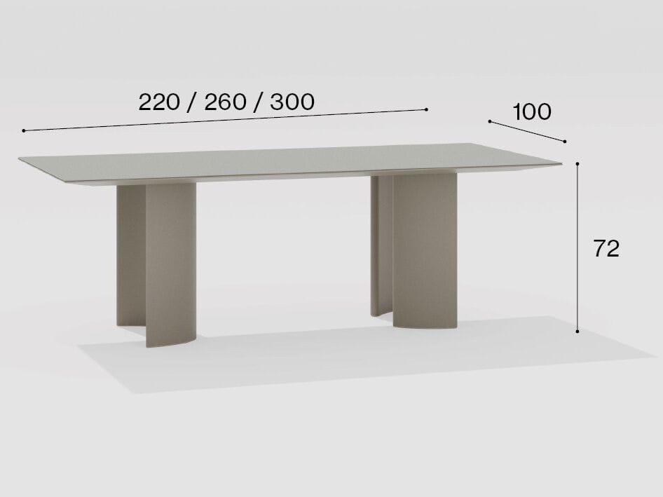 Алюминиевый прямоугольный садовый стол FAST Naca ARCH-00128426 - Вид №8