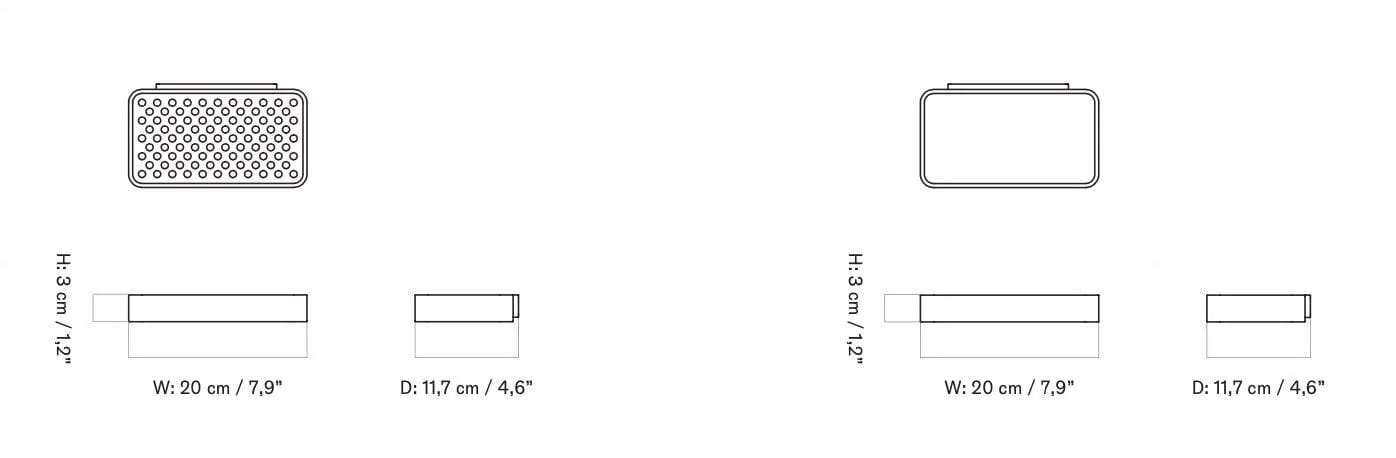 Алюминиевая полка для ванной Audo Copenhagen SHOWER TRAY ARCH-00139399 - Вид №12