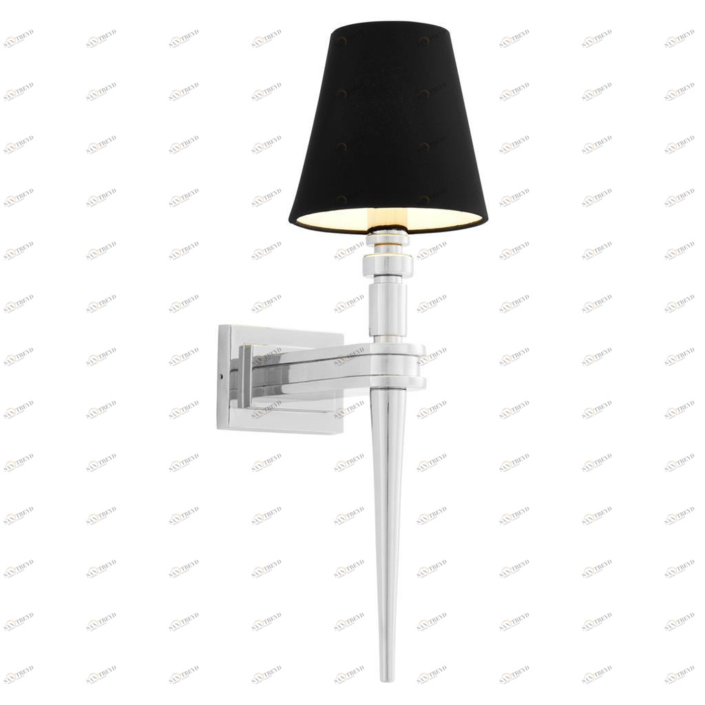 Бра Waterloo Single от Eichholtz хром 110984 EICHHOLTZ EICHHOLTZ 059855 Хром;черный 