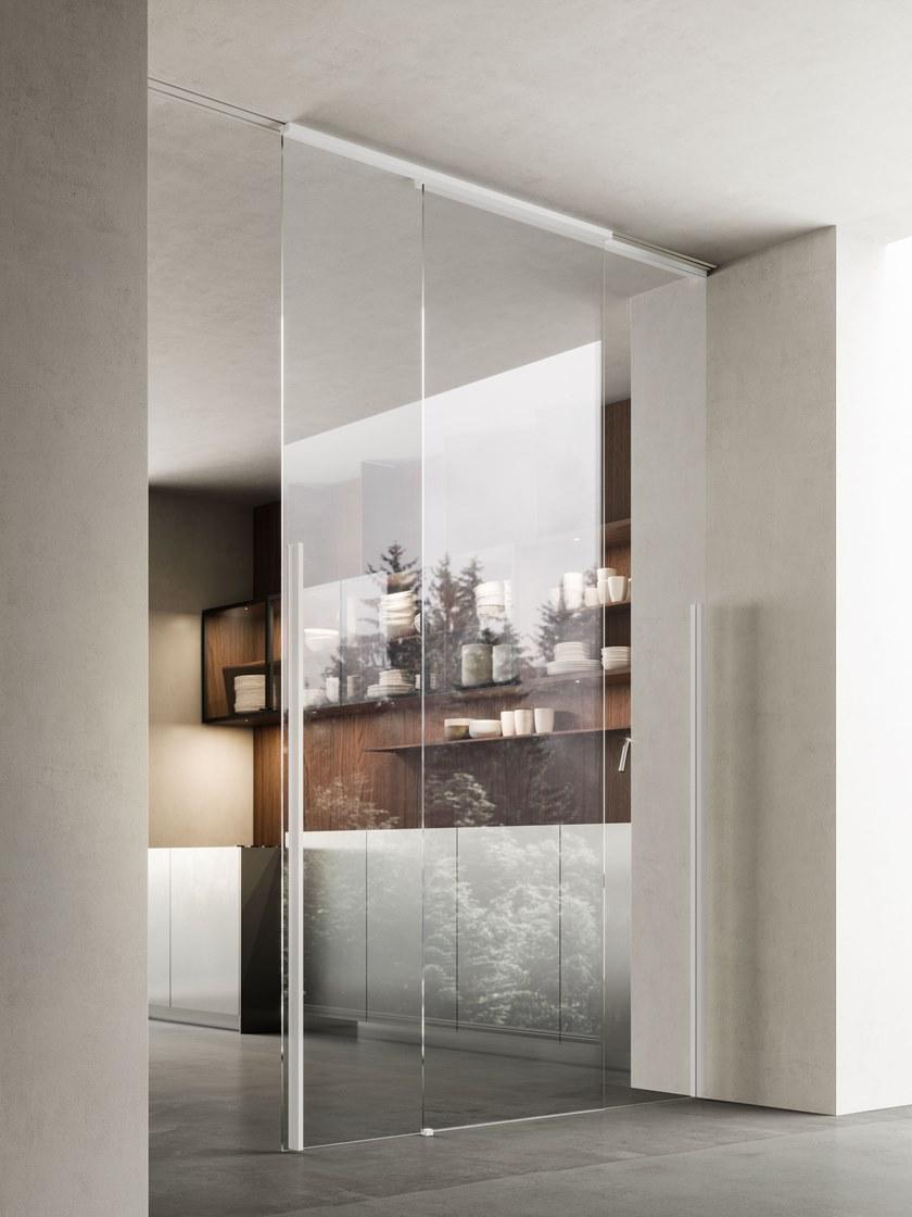 ADIELLE Раздвижная стеклянная дверь без рамы Light sun-id-1476087 - Вид №2