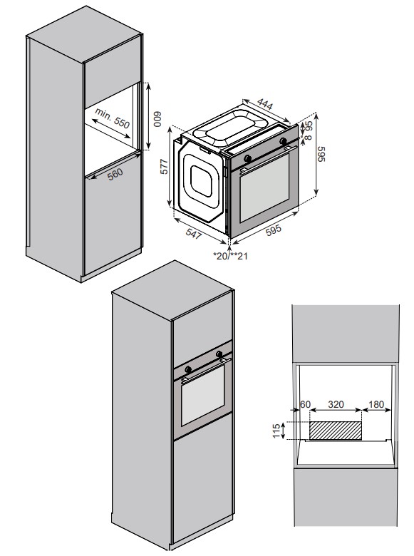 9236307 Электрический духовой шкаф Jacky's JO EB7628 черный STDN-0016668 - Вид №8