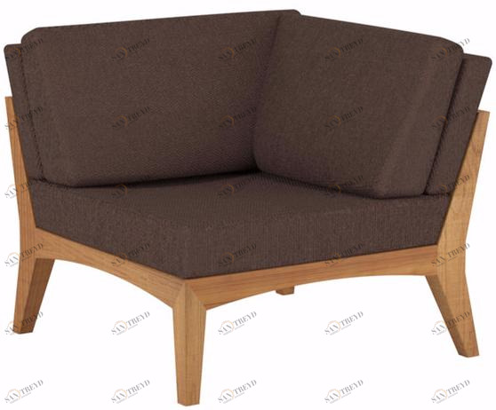 Royal Botania Модульное угловое садовое кресло из ткани Zenhit sun-id-1472225