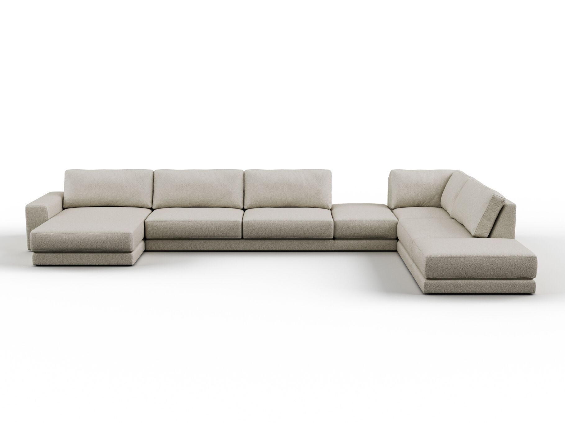 Угловой диван из ткани с полуостровом DÔME DECO Awaken ARCH-00099055 - Вид №4