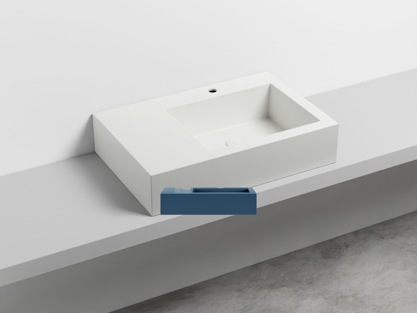 NALAMDX-OL Керамическая раковина с 1-им отверстием, чаша справа cielo I Narcisi Ceramica Cielo