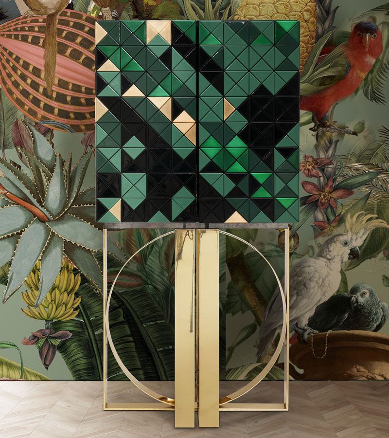 0-328 Пиксельный зеленый шкаф Boca Do Lobo  - Вид №14