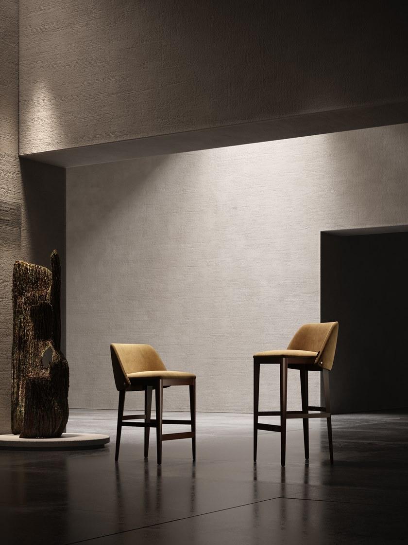 Domkapa Табурет из бука со спинкой из искусственной кожи sun-id-1438917 - Вид №5