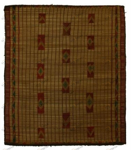 AFOLKI Прямоугольный коврик из дерева и кожи Tuareg St043tu