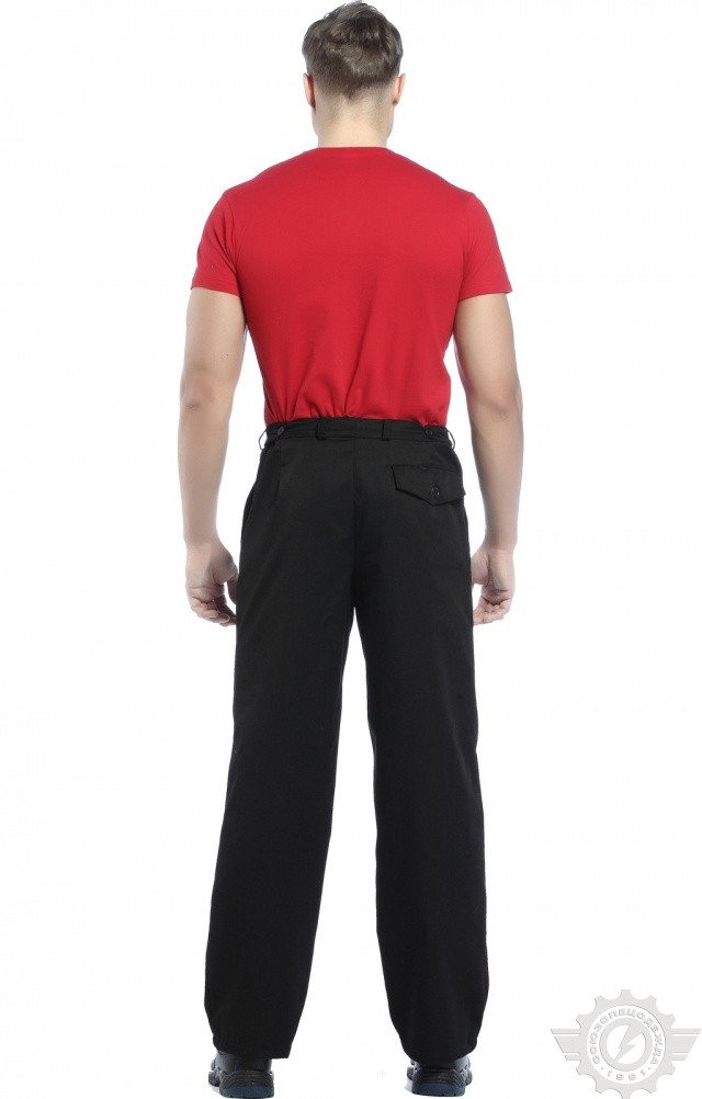 65561 Брюки "Гарант" черные  Летняя спецодежда  размер 60-62/170-176  - Вид №3