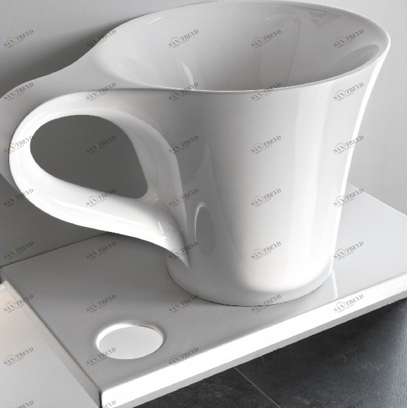 Керамическая полка под раковину CUP CWC001 ArtCeram