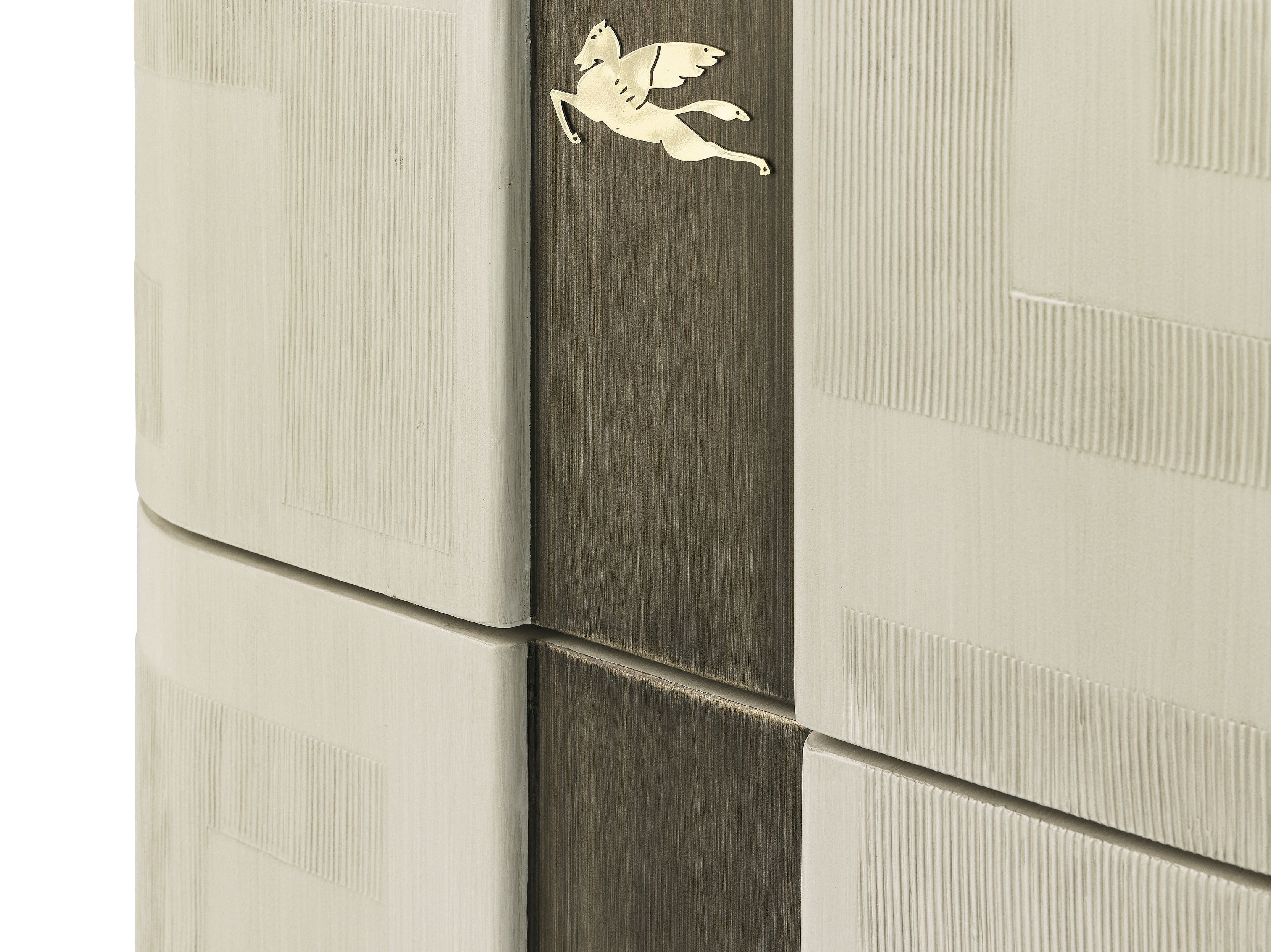 Многослойная прямоугольная тумбочка с ящиками ETRO Home Interiors Lasa ARCH-00051539 - Вид №4