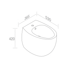 S558T1R1V0.250 Биде напольное Dot A. e T. Italia AeT ITALIA DOT 2.0 - Вид №1