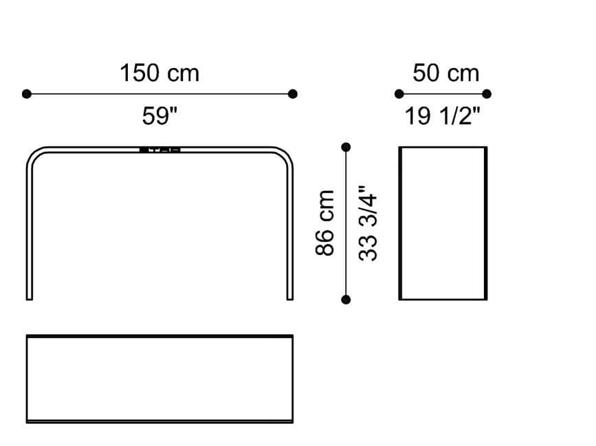 Деревянная прямоугольная консоль ETRO Home Interiors Fly Over ARCH-00114379 - Вид №2