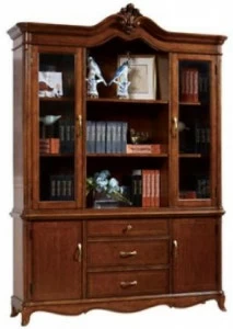 Arrediorg.it® Книжный шкаф отдельно стоящий из каштана с ящиками Saletti 202-11a