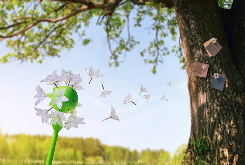 OT845 Набор канцелярских кнопок wishpins OTOTO  - Вид №3