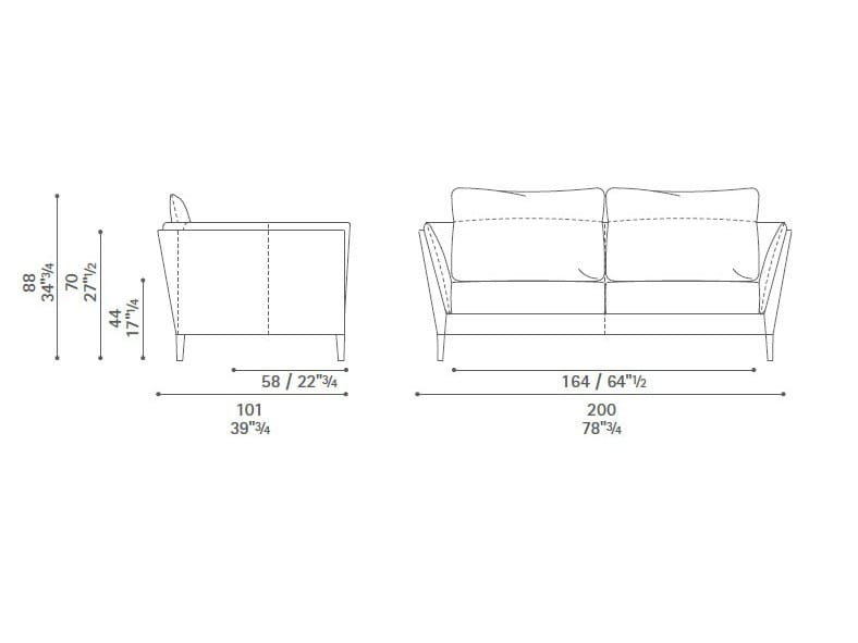 2-местный кожаный диван Poltrona Frau коллекция-диваны и кресла ARCH-00091265 - Вид №4
