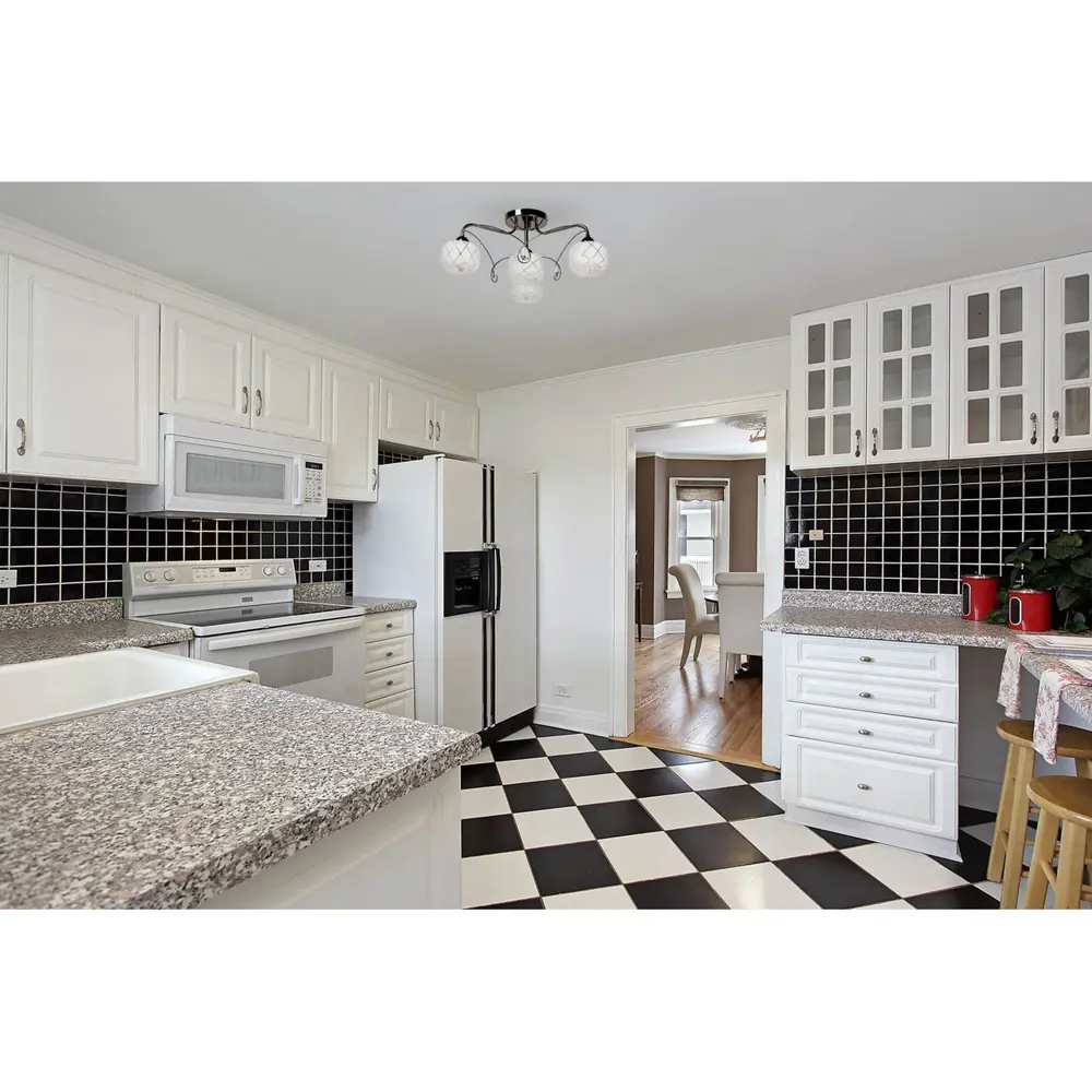 Люстра Грация 4xE27x60 Вт, металл/стекло, цвет никель/белый DEMARKT STLM-2148115 - Вид №11
