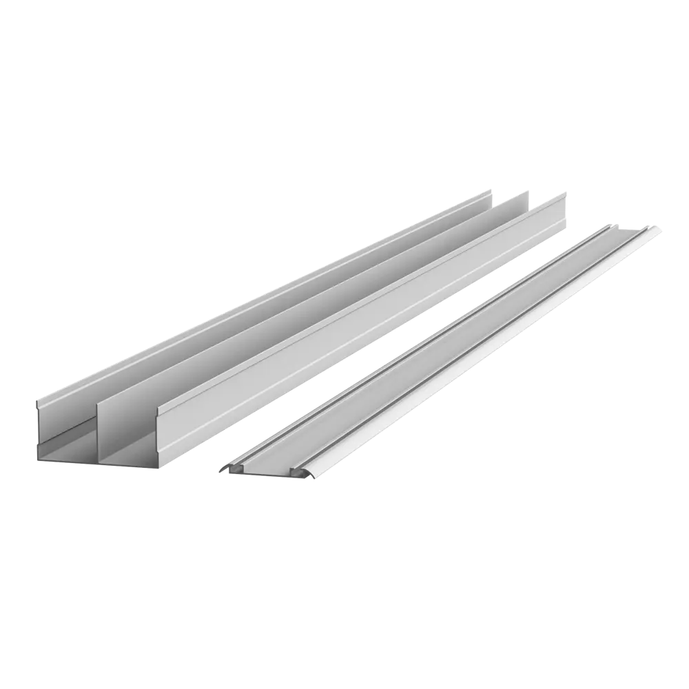 Дверь-купе KONSENSA 255.5x90.4 см МДФ цвет дуб сонома профиль матовое серебро STLM-2009185 - Вид №7