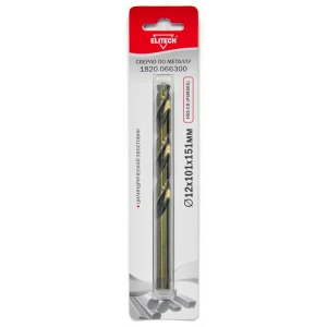Сверло спиральное по металлу HSS-CO Elitech 1820.066300 12x151 мм 89402891 STLM-2157377