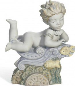 10669187 LLADRO Фигурка Lladro "Очарование жизнью" 16х14см Фарфор
