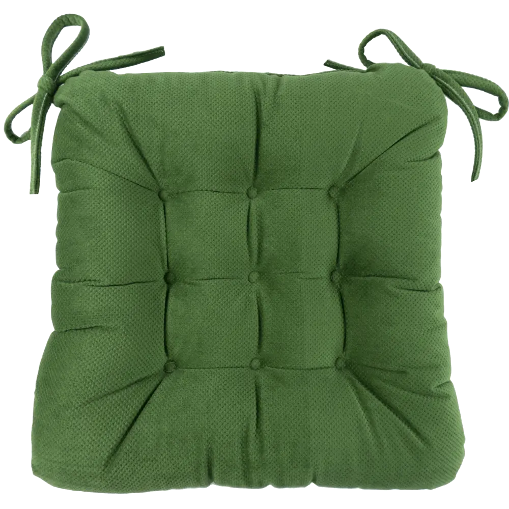 Подушка для стула Linen Way Грид 40x6x36 см полиэстер зеленый 82745309 STLM-2191308
