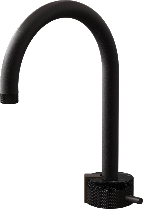 E-11502-R2MB-L2OB-BK Однорычажный прогрессивный смеситель для раковины - излив 16см GRAFF MOD+
