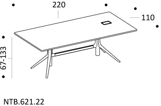 ICF Прямоугольный стол Notable sun-id-1464773 - Вид №6