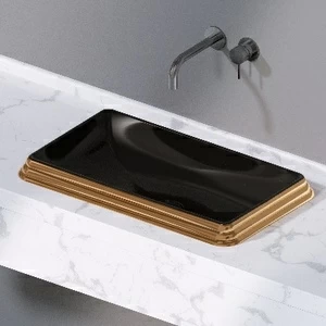 L611252 Накладная раковина под столешницу  прямоугольная A. e T. Italia GLASS