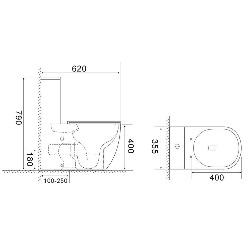 Унитаз-компакт Aquatek Optima Plus Tornado безободковый двойной смыв STLM-2055614 - Вид №8