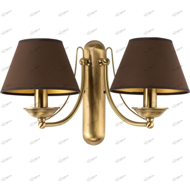 Бра настенное бронзовое Kutek N Abazur N-K-2(P/A) KUTEK N ABAZUR 00-3931557 Бронза 