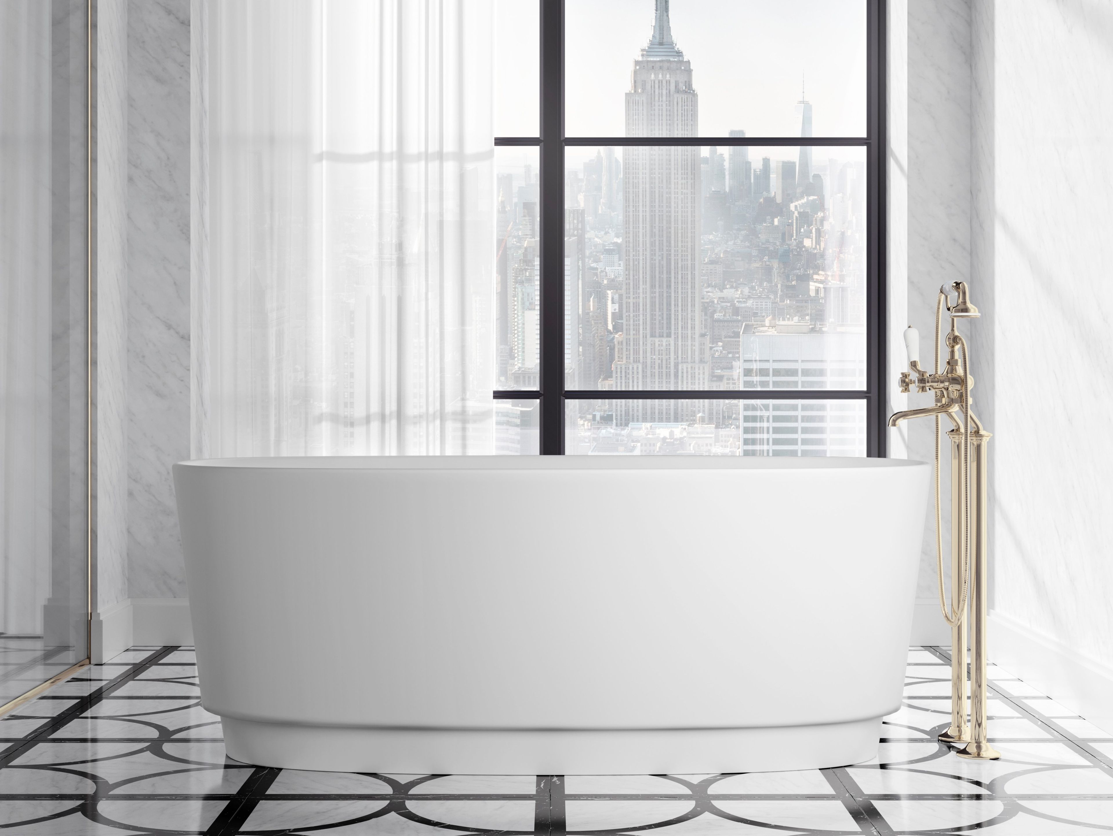 Овальная ванна в White Tec Plus Devon&Devon DOVE ARCH-00147021 - Вид №4