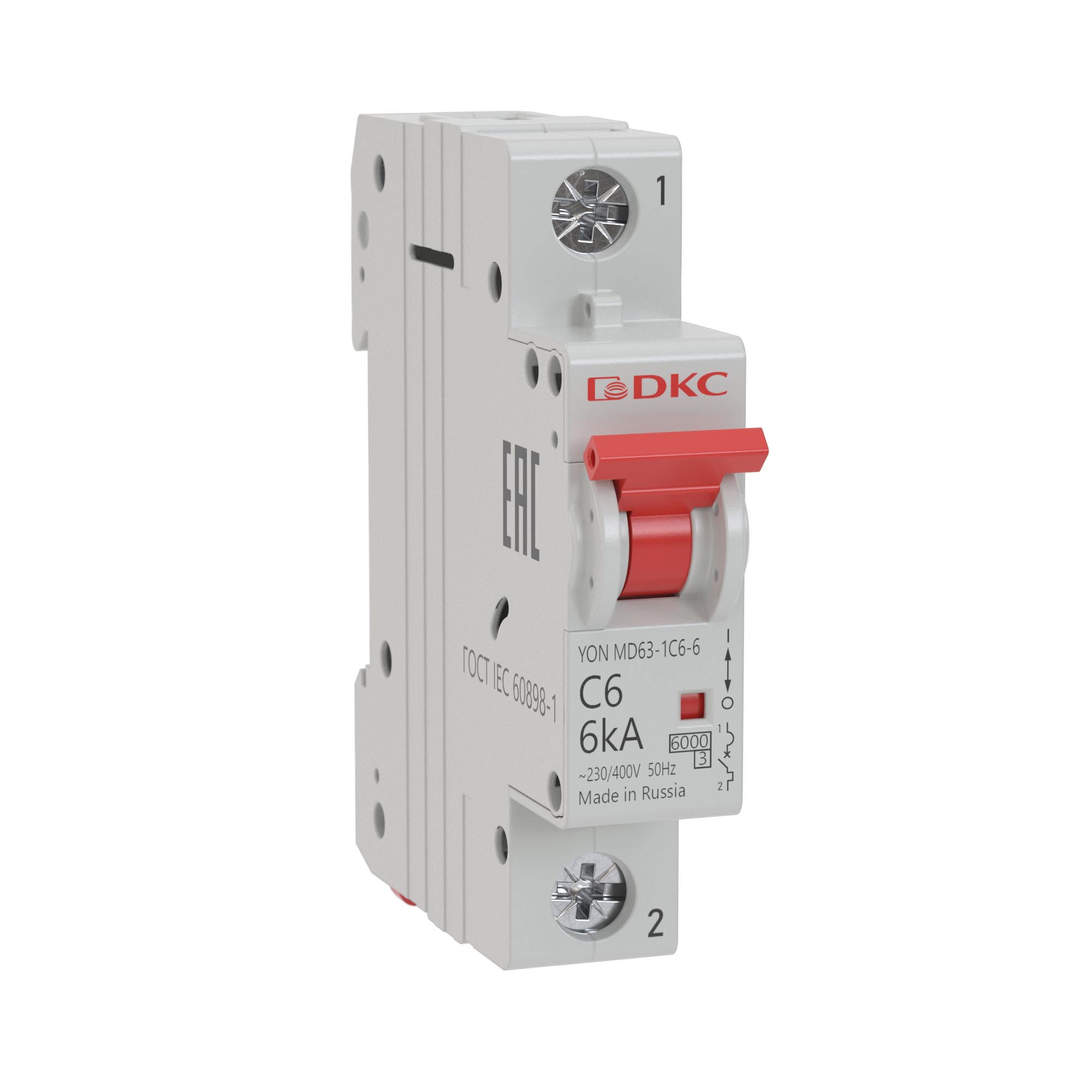 Автоматический выключатель DKC YON MD63 1P 6A для защиты электросети 84598663 STLM-0052613 - Вид №1