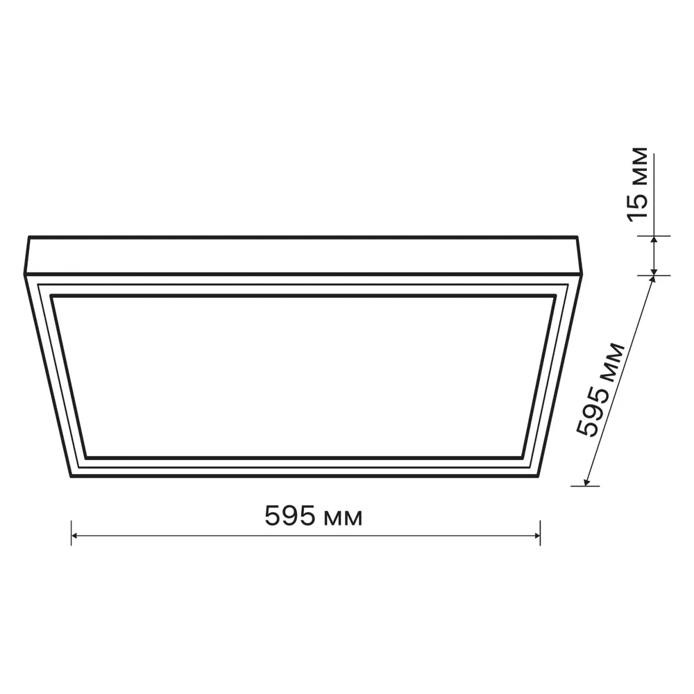 Панель светодиодная Ritter 48 Вт 595x595 мм опал 6500 К IP20 STLM-2018576 - Вид №7