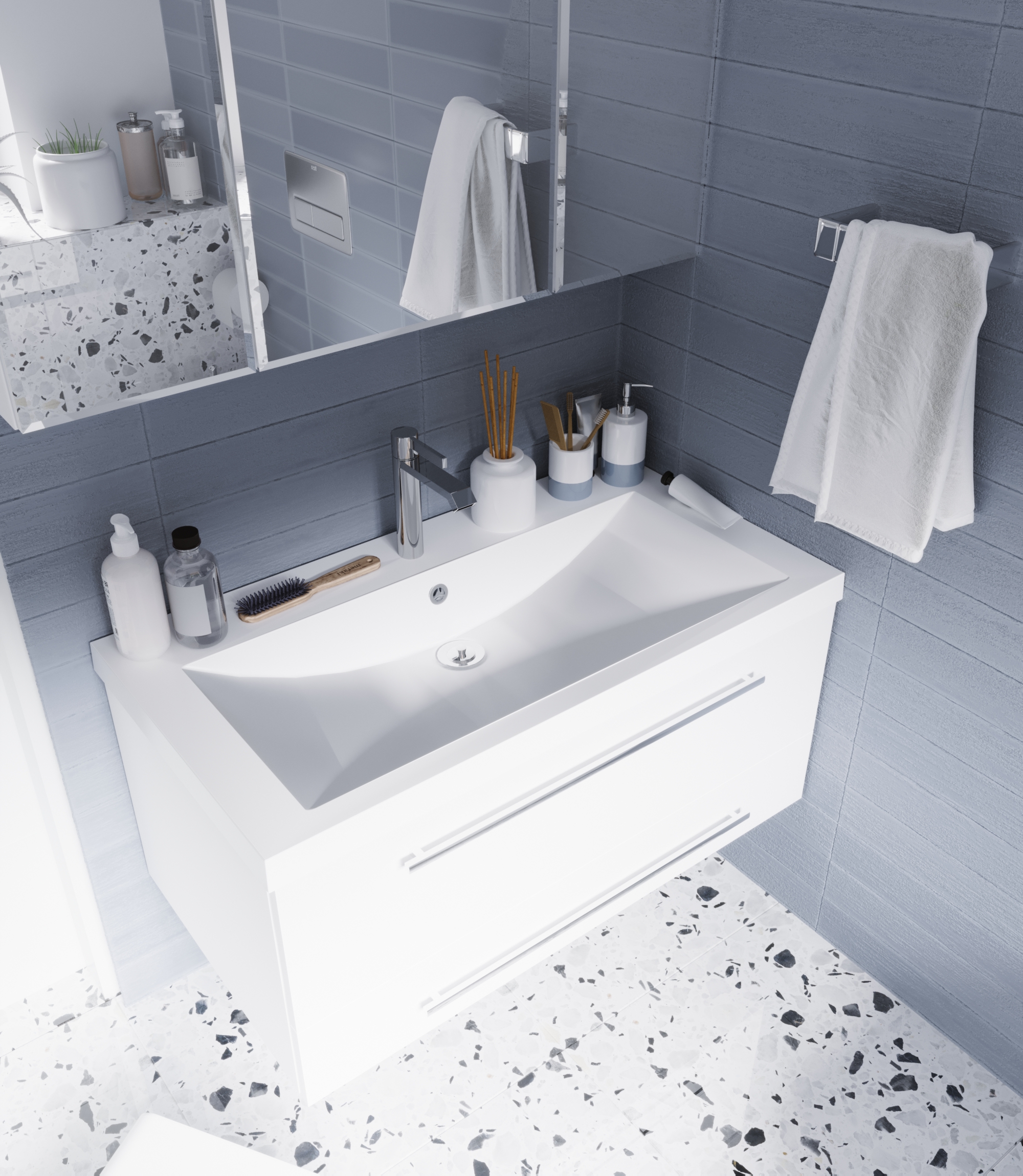 У51041 Тумба без раковины Соната 75П 2я 1 Marka Соната  - Вид №1