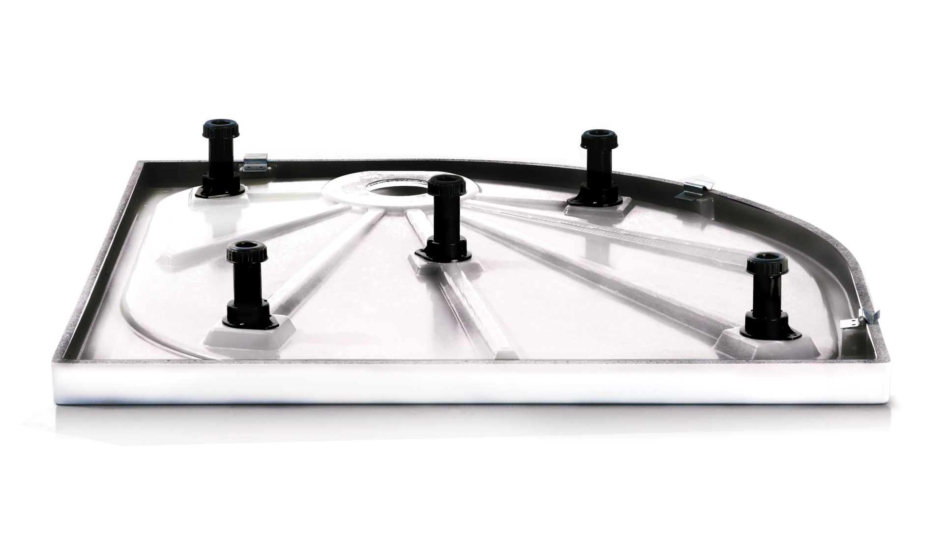 Душевой поддон D128QL Merlyn MStone Хромированный  - Вид №2