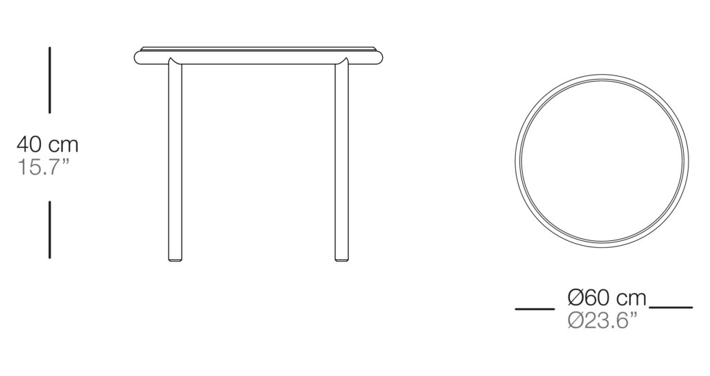 Низкий стол Teja ø60x40 Bivaq sun-id-1986057 - Вид №4