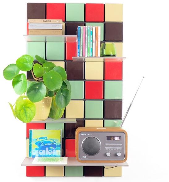 Pellington Design Модульный подвесной книжный шкаф из абс  C09  - Вид №1